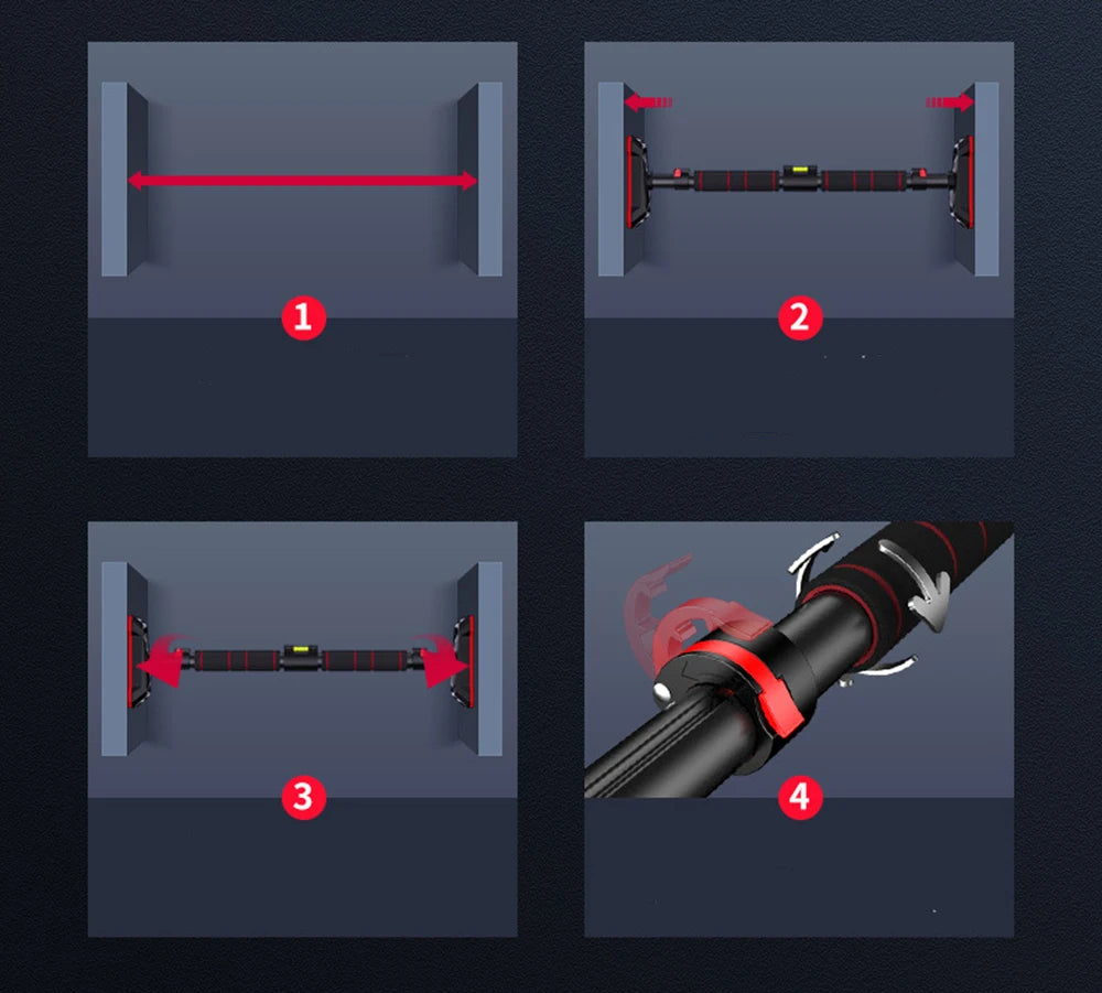 Verstelbare Pull-Up Bar extra stevig voor de deur tot 250 kg - LIONINSIDE