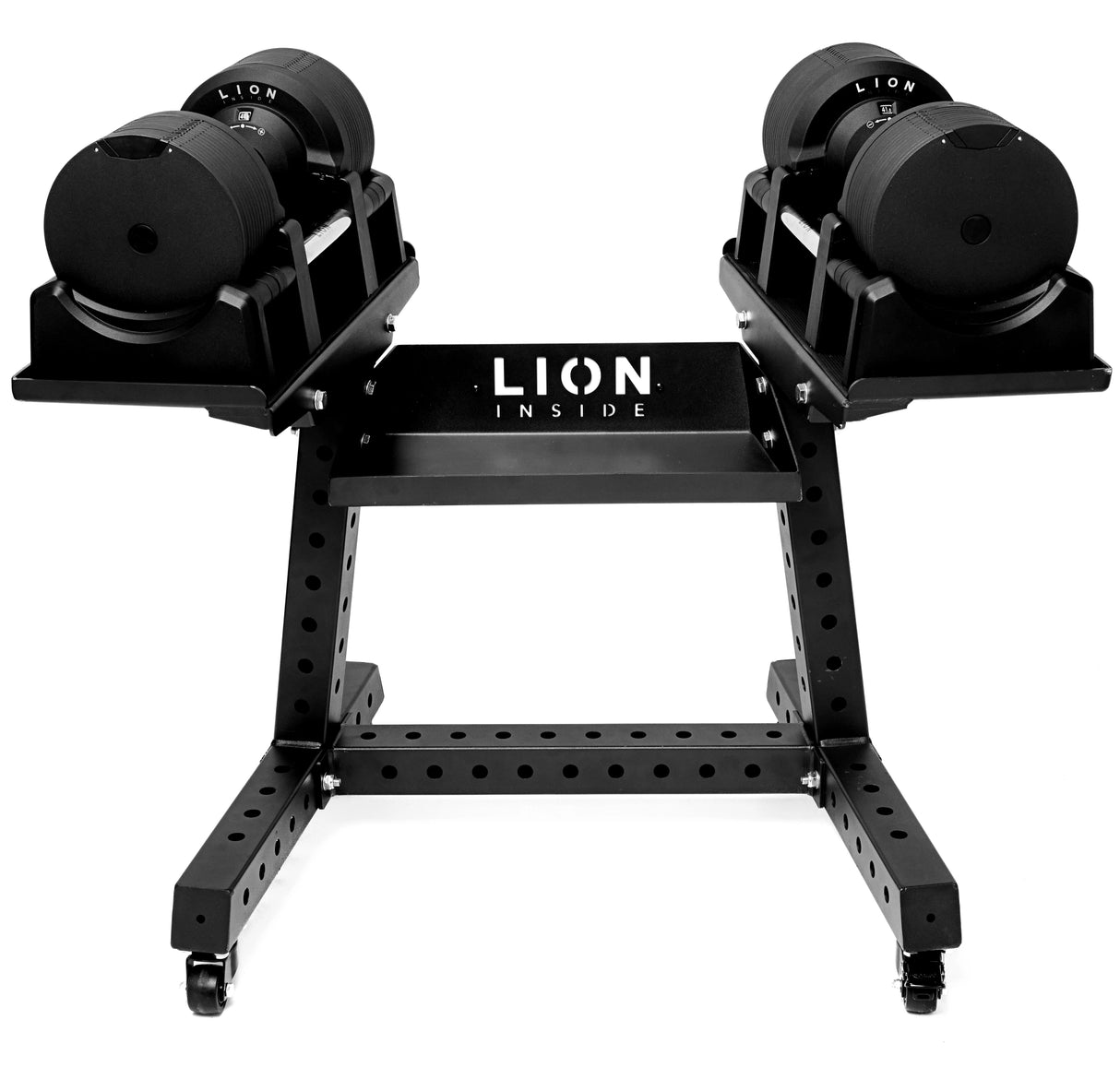 Halterrek met wielen – heavy duty standaard voor verstelbare dumbbell sets