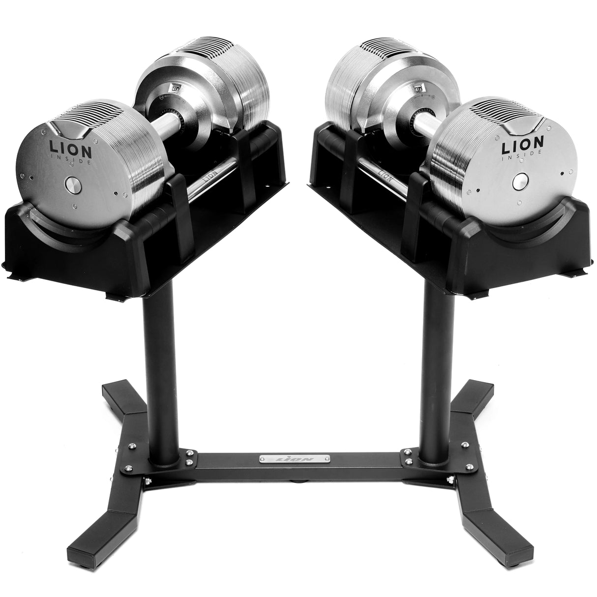 Set van 2 verstelbare dumbbells 40–41,5 kg – vervangt rek vol losse gewichten
