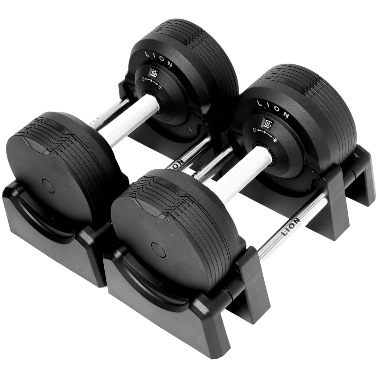 LION® x BLACKVALOR™ V5 Verstellbare Hanteln 4–23,5 kg (Set aus 2 Stück) 