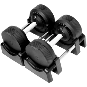 LION® x BLACKVALOR™ V5 Verstellbare Hanteln 4–23,5 kg (Set aus 2 Stück) 