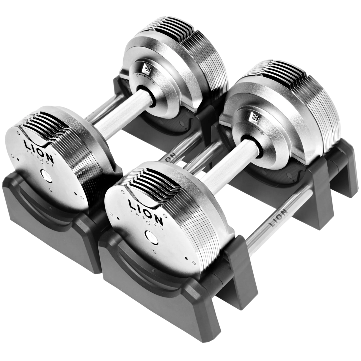 LION® x TITANSILVER™ V5 Verstelbare Dumbbells  4 – 23,5 kg