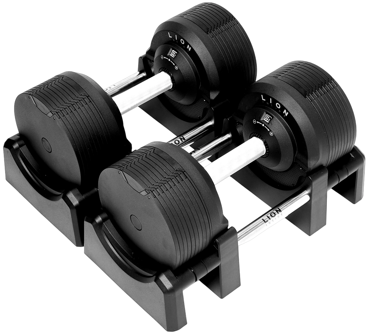 LION® x BLACKVALOR™ V5 Verstelbare Dumbbells 4 - 32,5 kg (Set van 2 stuks) - LIONINSIDE