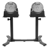 Komplettes Homegym-Bundle – 41,5 kg Titansilver-Hanteln + Valoredge-Hantelbank + FlexRack 
