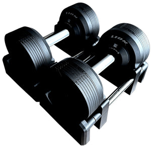 LION® X BLACKVALOR™ Verstelbare Dumbbells 4 tot 23.5 kilogram - LIONINSIDE