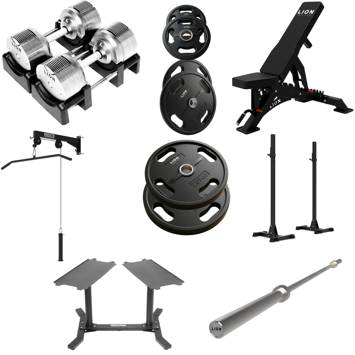 Ultimate All-in-1 Home Gym Bundle - TitanSilver 