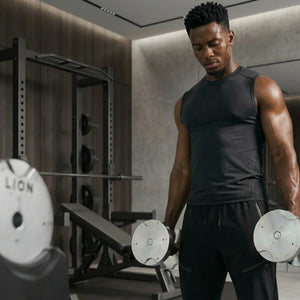 LION® x TITANSILVER™ V5 verstellbare Kurzhanteln 4–32,5 kg (Set aus 2 Stück) 