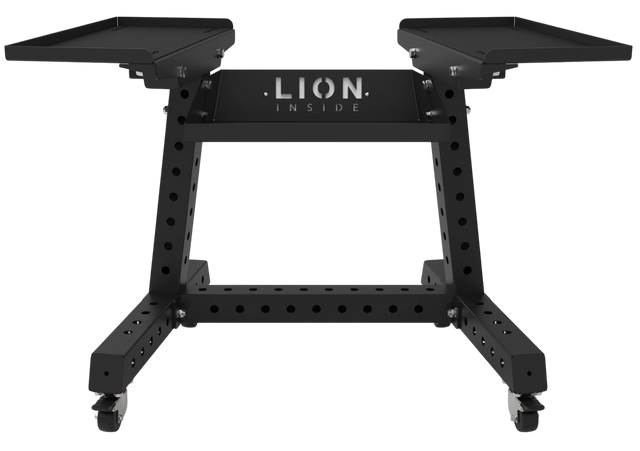 LION® TitanRack™ PRO – Stevig Dumbbell Rek met Wielen | Heavy-Duty Halterstandaard - LIONINSIDE