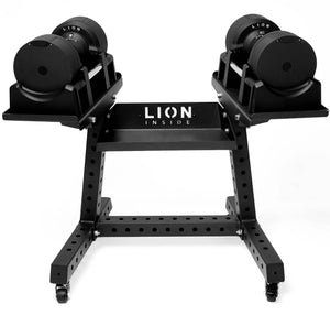 LION® x BLACKVALOR™ V5 Verstellbar Hantel 4 - 32,5 kg (Set vun 2 Stéck) 
