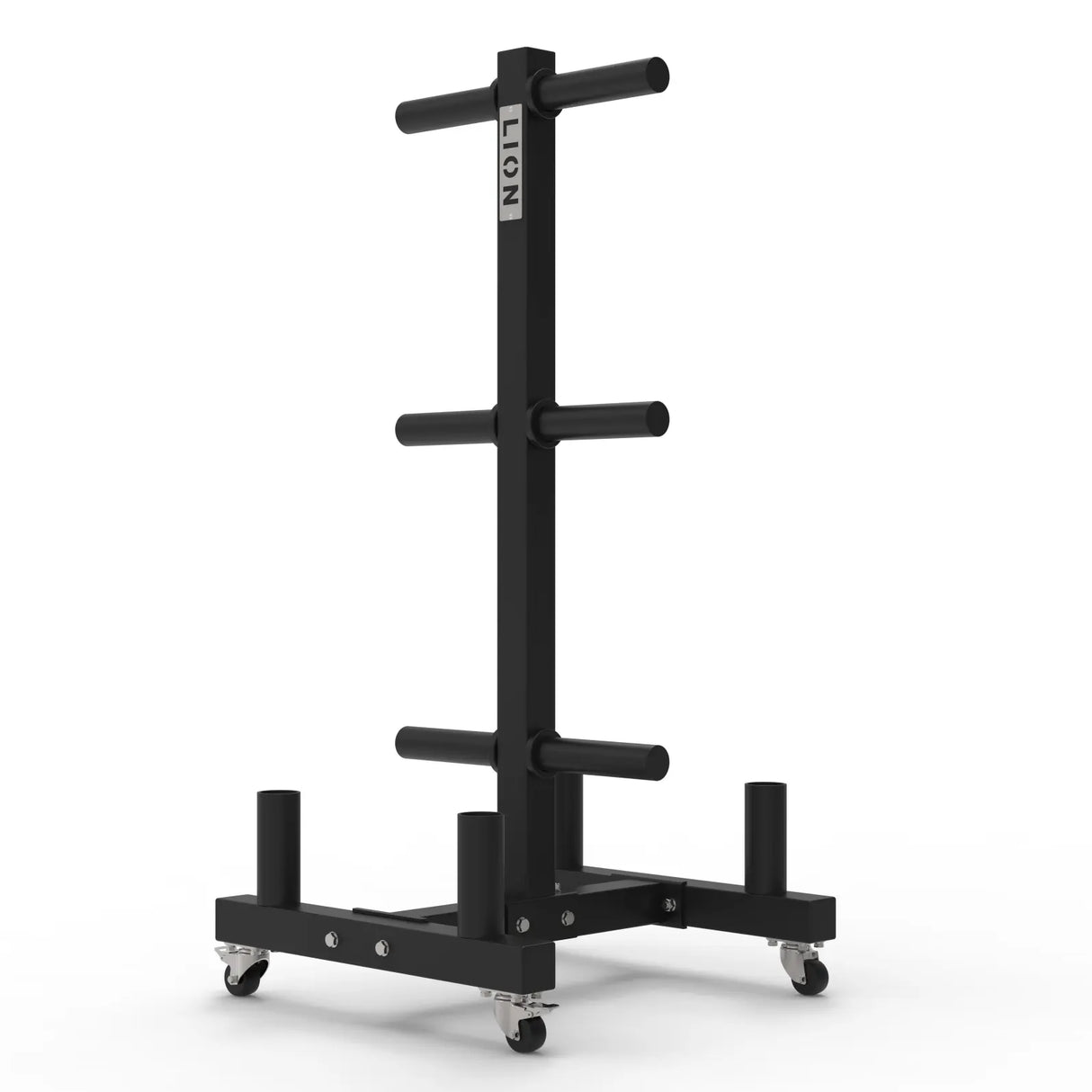 LION® TitanPlate™ PRO Aufbewahrungsständer (Bumper-Plate-Baum mit Rollen) 