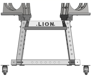 Halterrek voor thuisfitness – premium dumbbell standaard met plateau