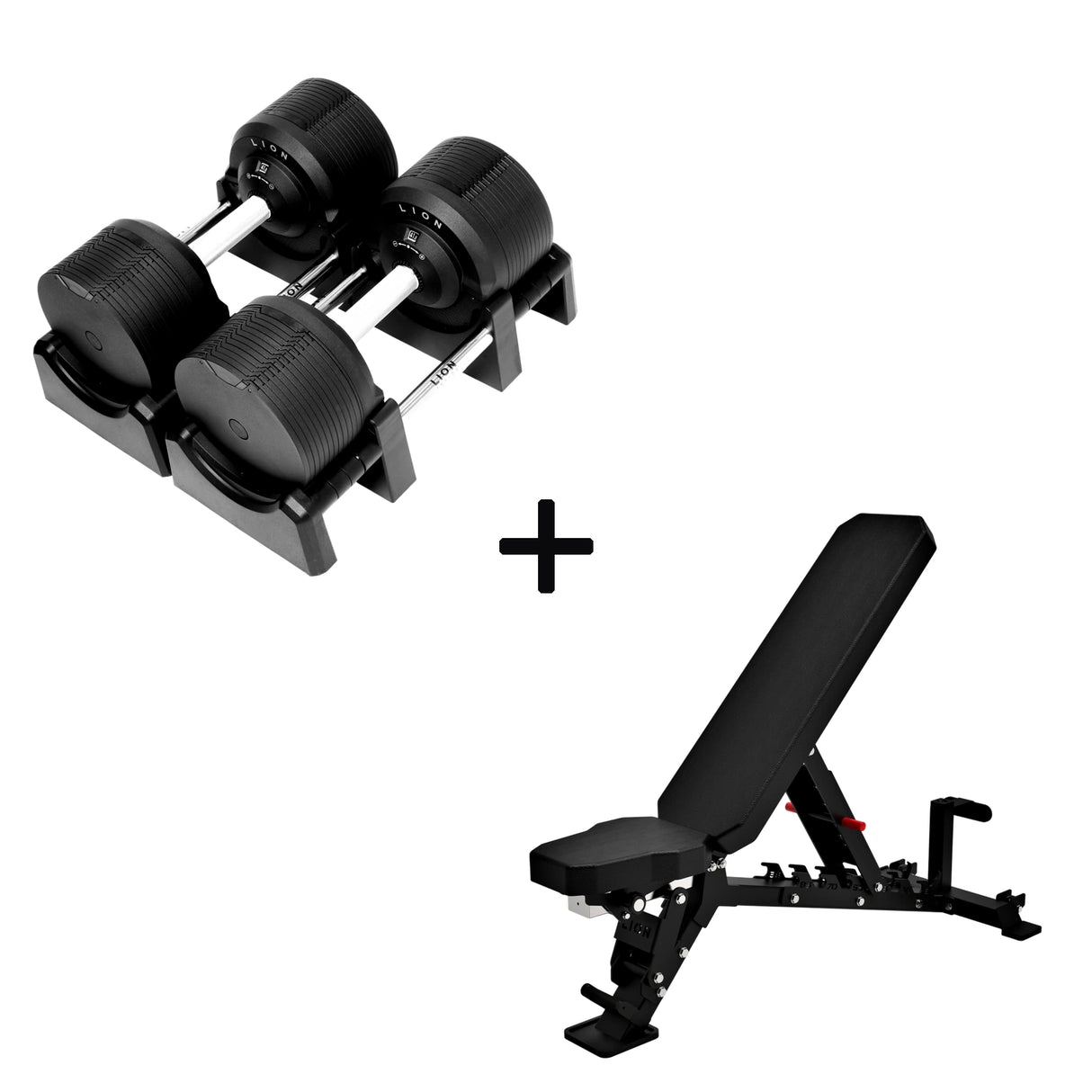 Basis Homegym-Bündel – BlackValor dumbbells + Fitnessbank 