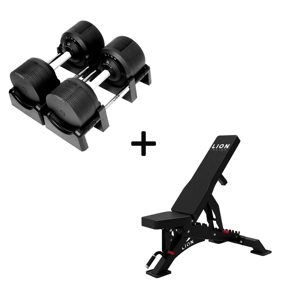Basis Homegym-Bündel – BlackValor dumbbells + Fitnessbank 