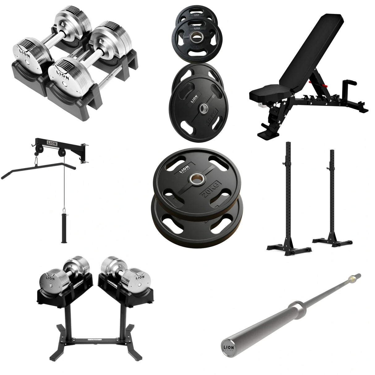 Pack Homegym Tout-en-1 Ultimate - TitanSilver 