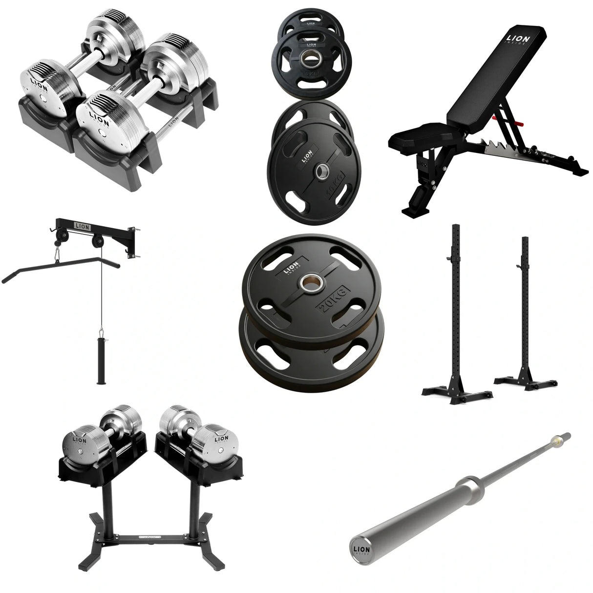 Pack Homegym Tout-en-1 Ultimate - TitanSilver 
