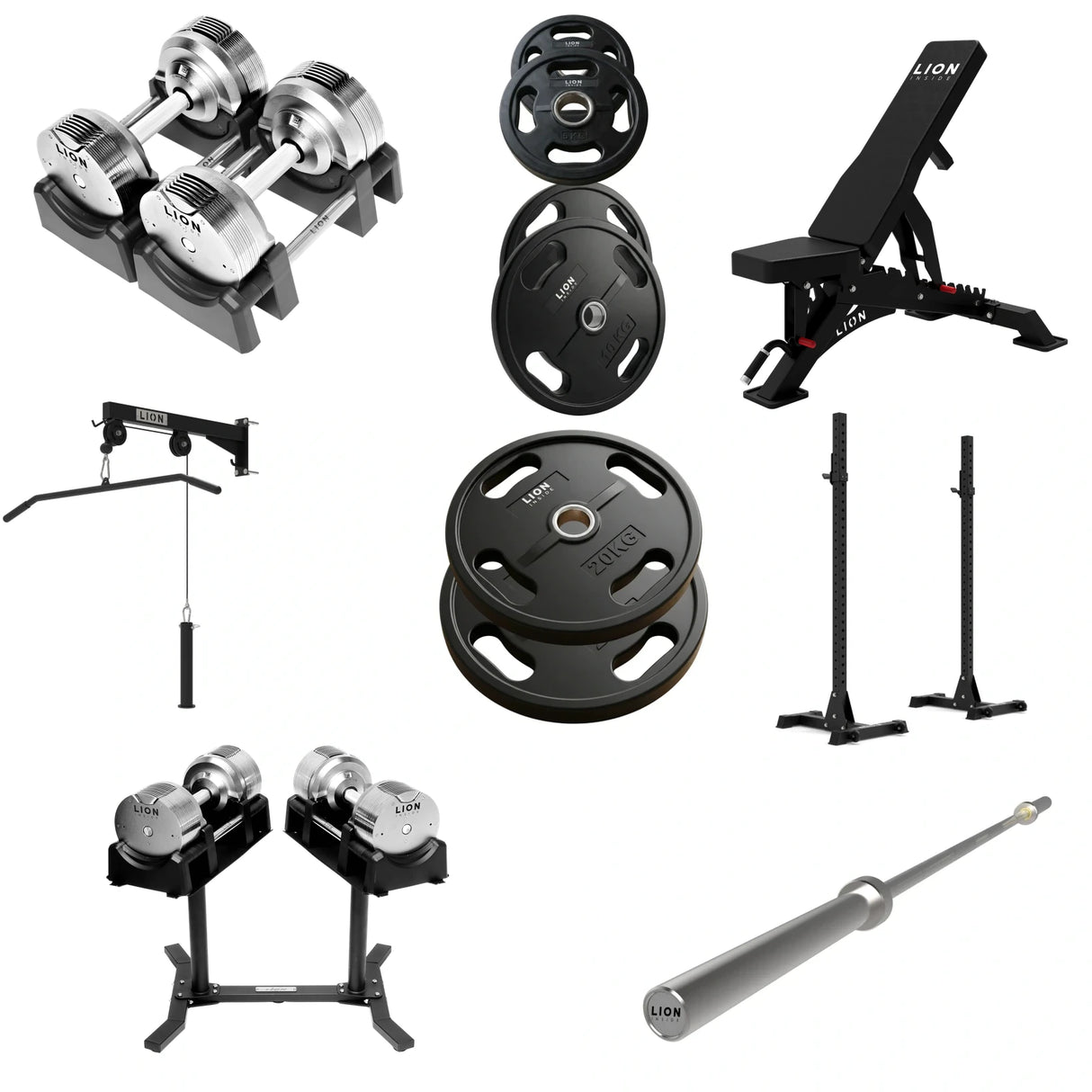 Pack Homegym Tout-en-1 Ultimate - TitanSilver 