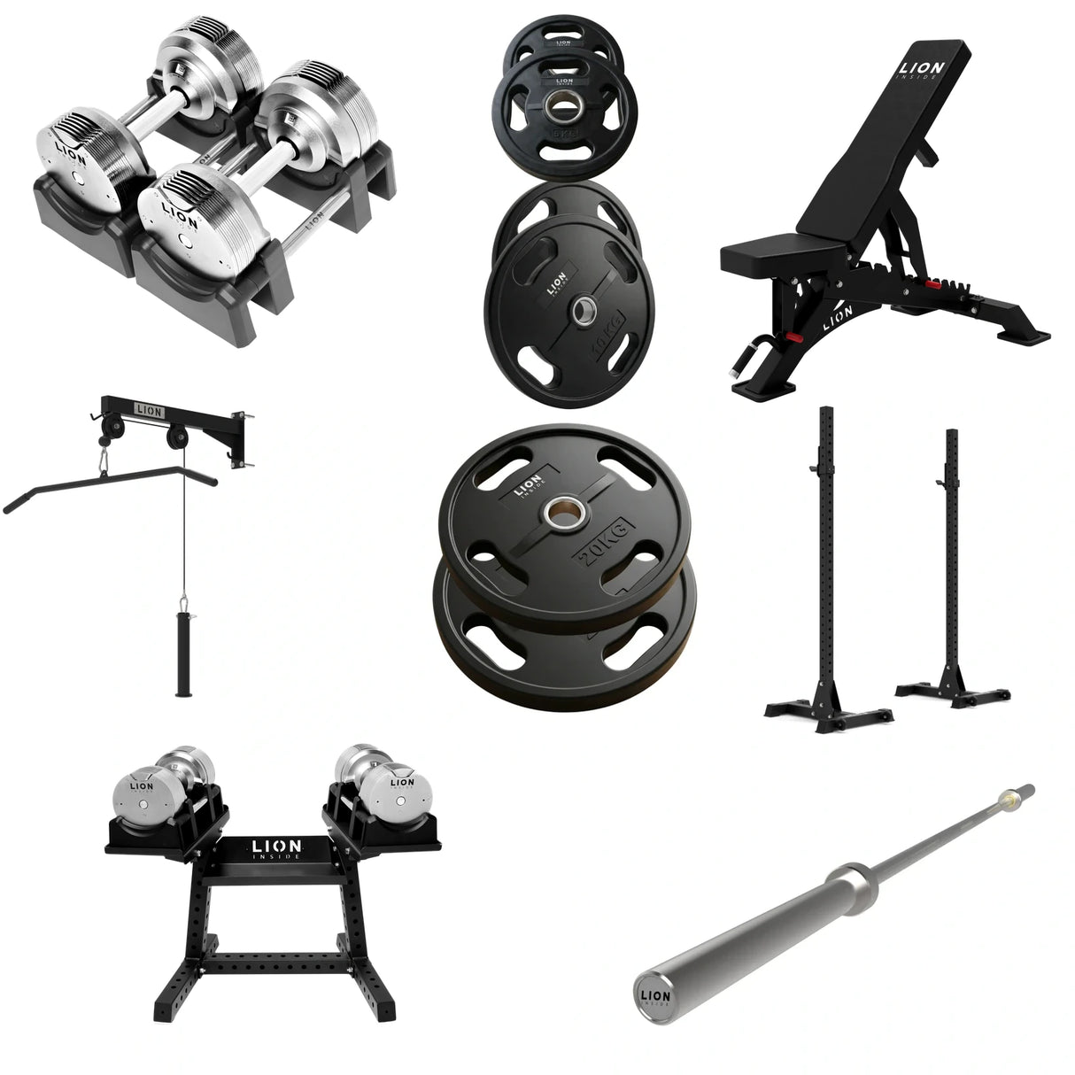 Pack Homegym Tout-en-1 Ultimate - TitanSilver 