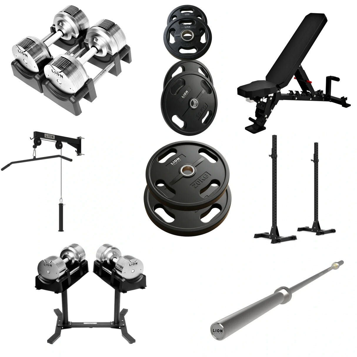 Pack Homegym Tout-en-1 Ultimate - TitanSilver 