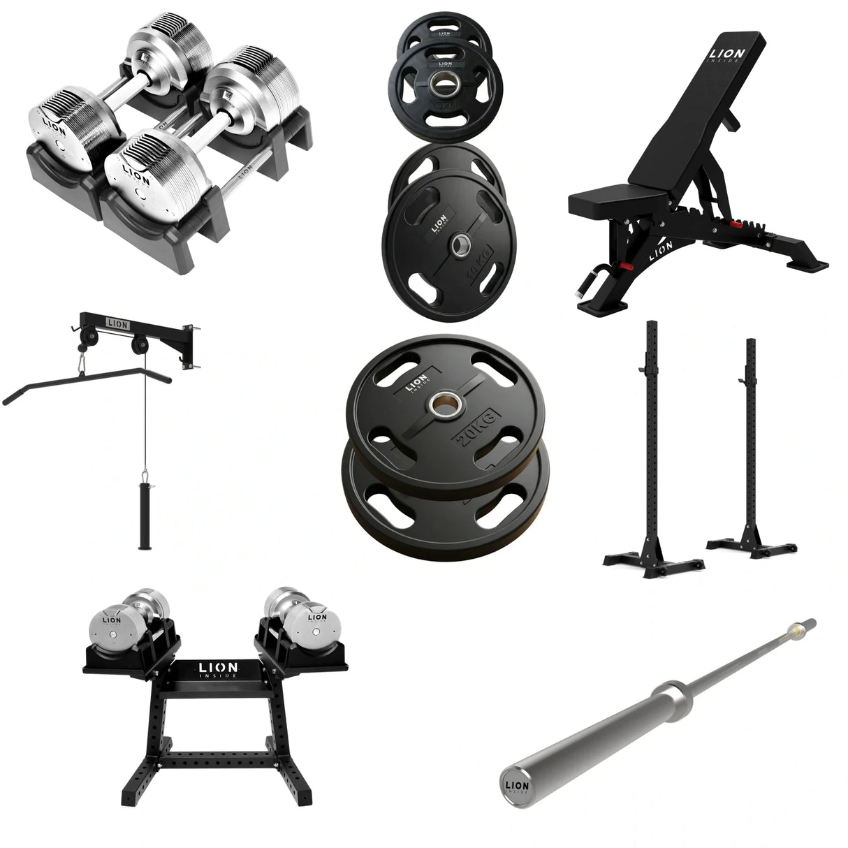 Pack Homegym Tout-en-1 Ultimate - TitanSilver 