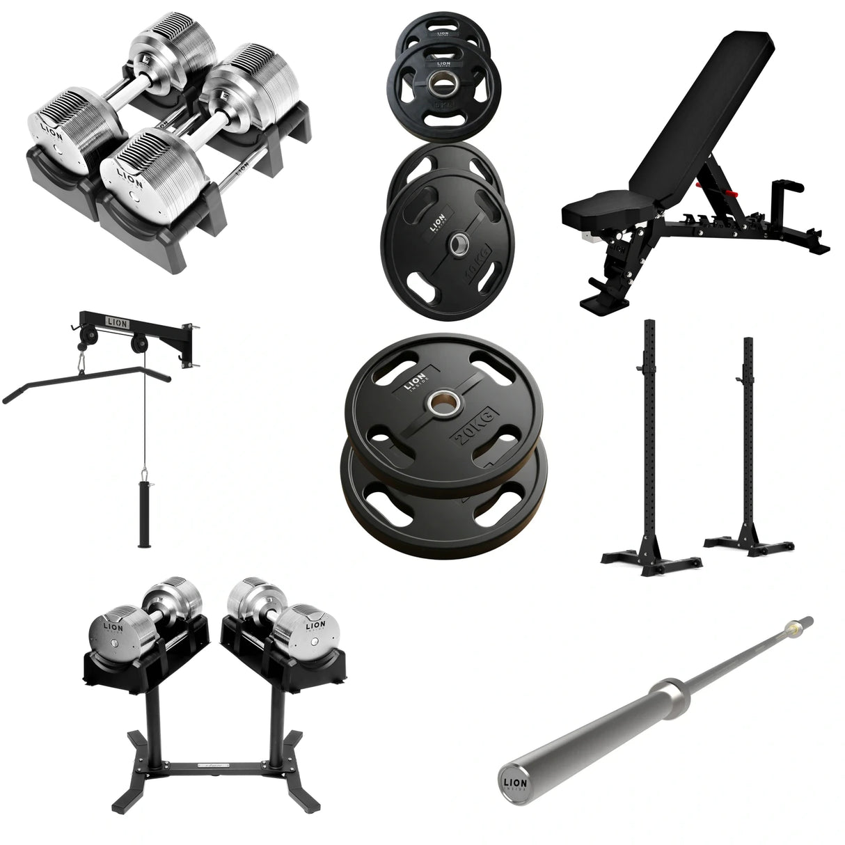 Pack Homegym Tout-en-1 Ultimate - TitanSilver 