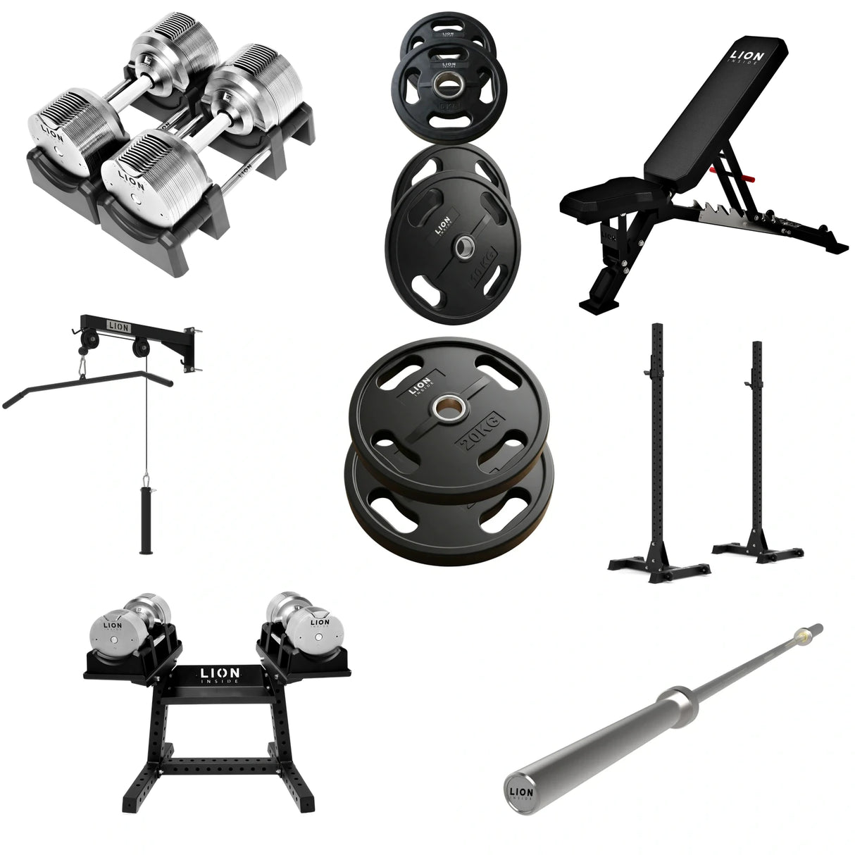 Pack Homegym Tout-en-1 Ultimate - TitanSilver 