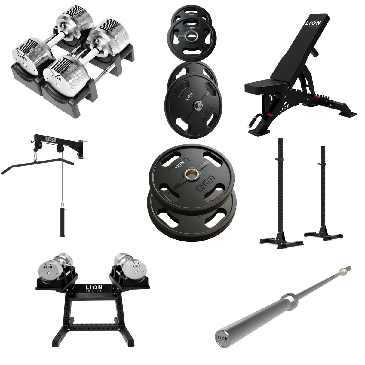 Pack Homegym Tout-en-1 Ultimate - TitanSilver 