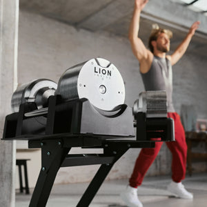 LION® x TITANSILVER™ V5 Verstelbare Dumbbells  4 – 23,5 kg