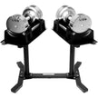 Premium dumbbell set 20 kg+ – verstelbare dumbbells met luxe stalen afwerking