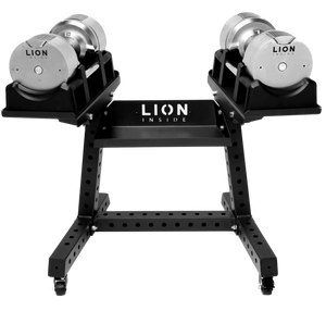 Dumbbell rek verstelbare halters – TitanRack Pro met geïntegreerde wielen