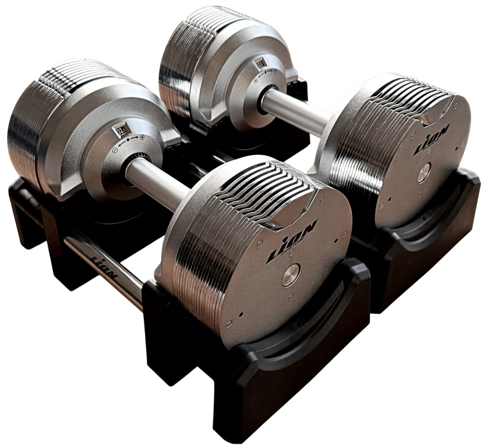 LION® x TITANSILVER™ V5 PRIME Series™ Verstelbare Dumbbells 4 t/m 32,5 kilogram